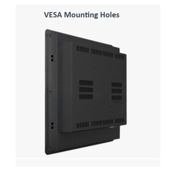 This GK-NWY-NT215F Custom 21.5" Android Panel - IP65 - PC/HMI for Kiosks and Control features Vesa mounting holes for convenient installation.