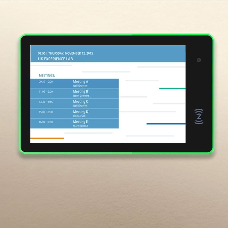 A tablet screen with a white background A tablet screen with a white background