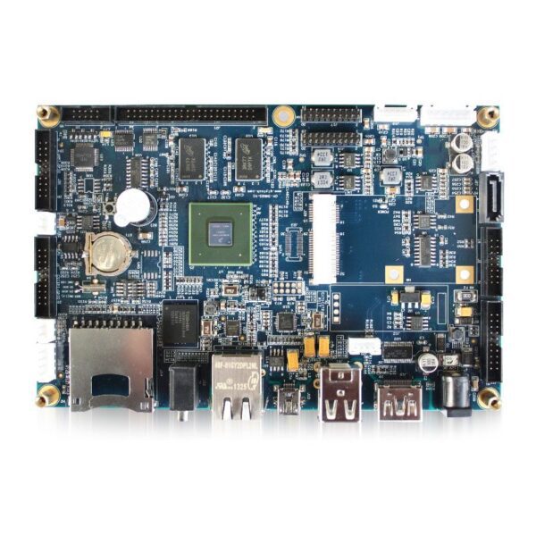 An image of a GK-IMX6S-V1.2 NXP i.MX6 Android Board for IoT Automotive w CAN bus RS232 RJ45 on a white background.