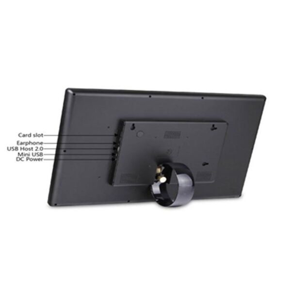 A black wall mounted TV with a remote control attached to it, featuring the 27-inch Android Touchscreen Tablet PC V11 4GB/32GB POE, WIFI, BT for Advertising, Kiosks & Digital Signage - GK-VR27.