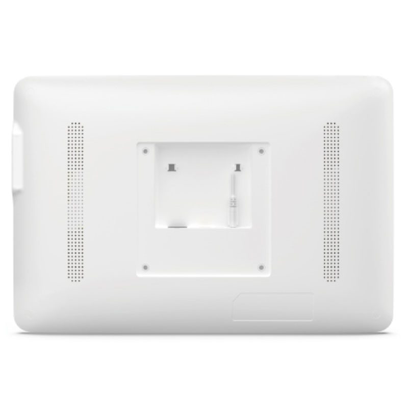 An image of a GK-WH133-RK3288-A8.1-DS/TM 13.3" Android PoE Tablet for Telemedicine and Digital Signage on a white wall mounted monitor. An image of a GK-WH133-RK3288-A8.1-DS/TM 13.3" Android PoE Tablet for Telemedicine and Digital Signage on a white wall mounted monitor.