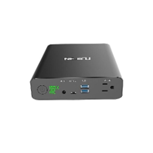 A 220V/110V AC power bank for Digital Signage Displays 26000 MaH with a usb port.