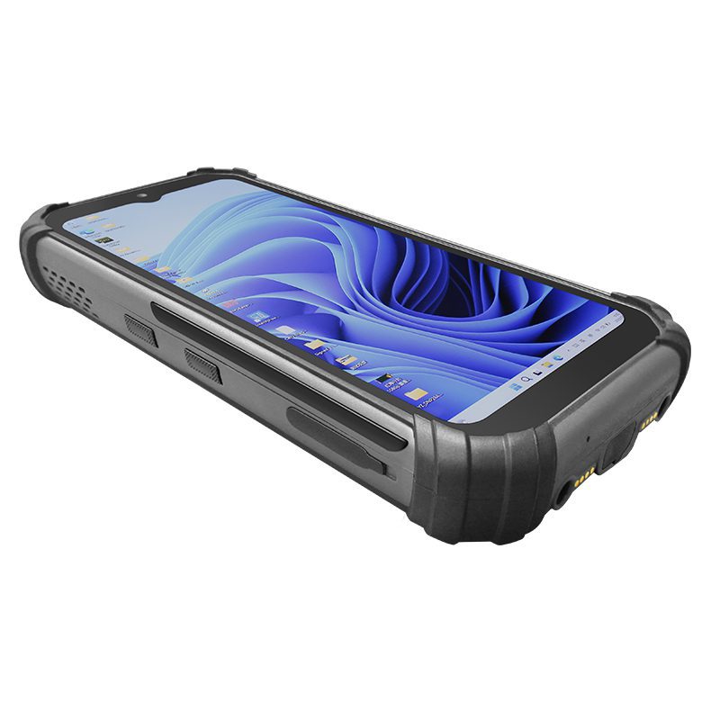 Rugged smartphone with a protective case. Rugged smartphone with a protective case.
