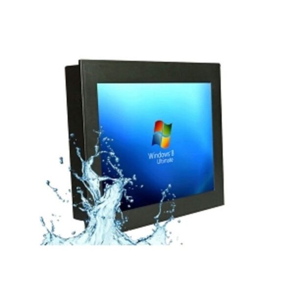 Tablet screen with some splash of water