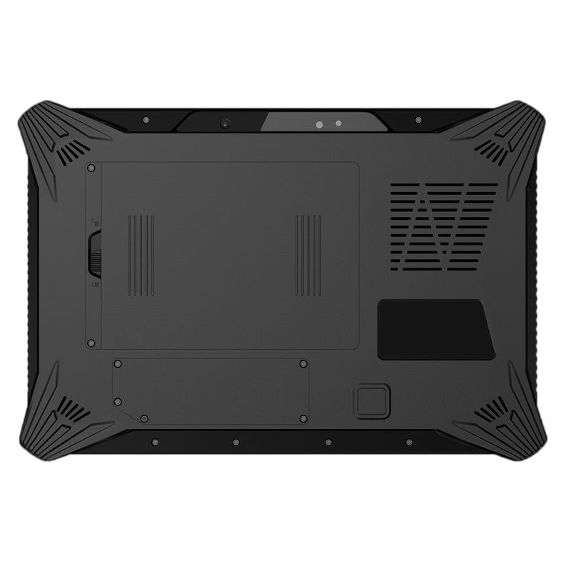 An image of a GK-ST10UW-I7 10" Rugged Windows I7 tablet w barcode reader hot swap battery with a black screen. An image of a GK-ST10UW-I7 10" Rugged Windows I7 tablet w barcode reader hot swap battery with a black screen.