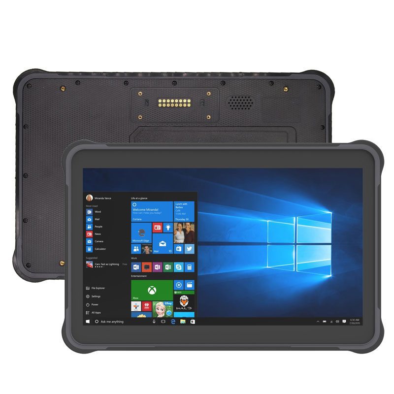A GKR610W 10.1" Rugged Windows 10 Pro tablet with barcode & RFID reader with windows 10 on it. A GKR610W 10.1" Rugged Windows 10 Pro tablet with barcode & RFID reader with windows 10 on it.