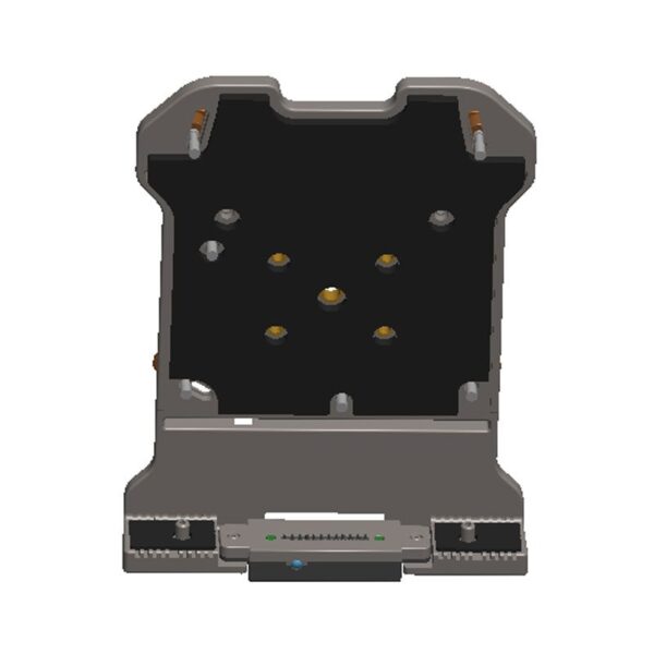 A 3d model of a GKR610W-VM Vehicle Docking Station with a keyboard and a mouse.