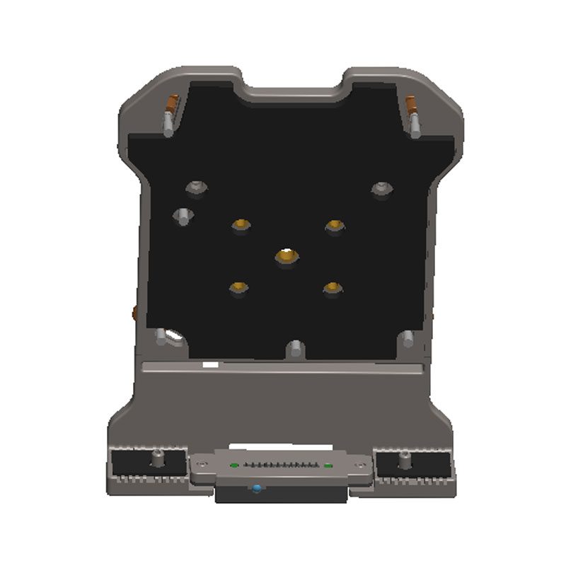 A 3d model of a GKR610W-VM Vehicle Docking Station with a keyboard and a mouse. A 3d model of a GKR610W-VM Vehicle Docking Station with a keyboard and a mouse.