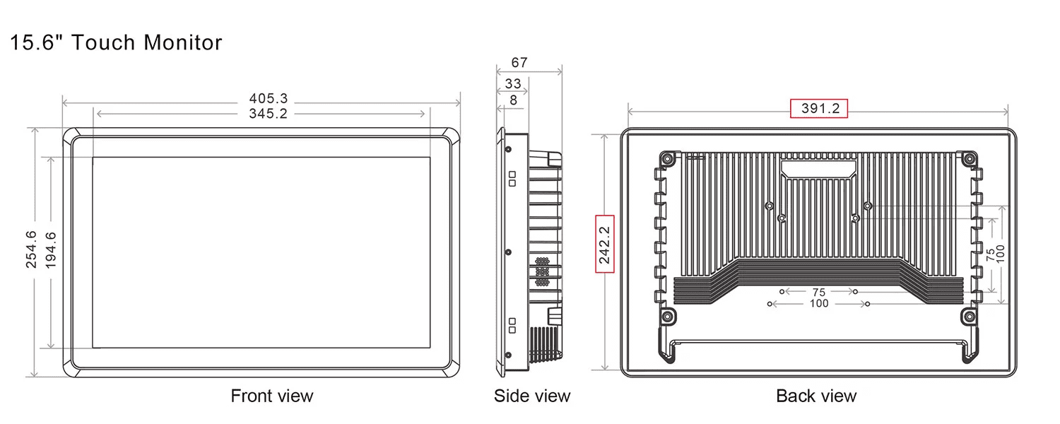 GK-HV-M156B15.6" Industrial Touch Screen Monitor HMI GK-HV-M156B15.6" Industrial Touch Screen Monitor HMI