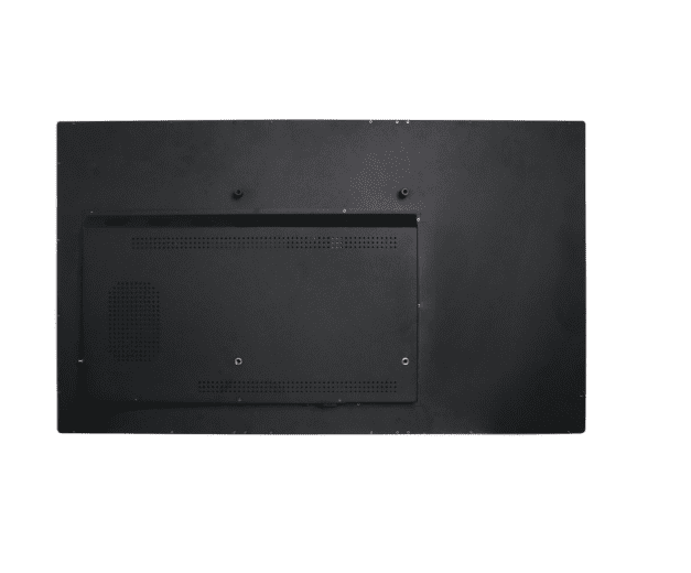 TV rear panel with rectangular service cover TV rear panel with rectangular service cover