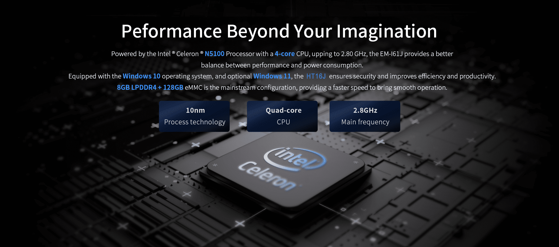Intel Celeron processor performance specifications overview. Intel Celeron processor performance specifications overview.