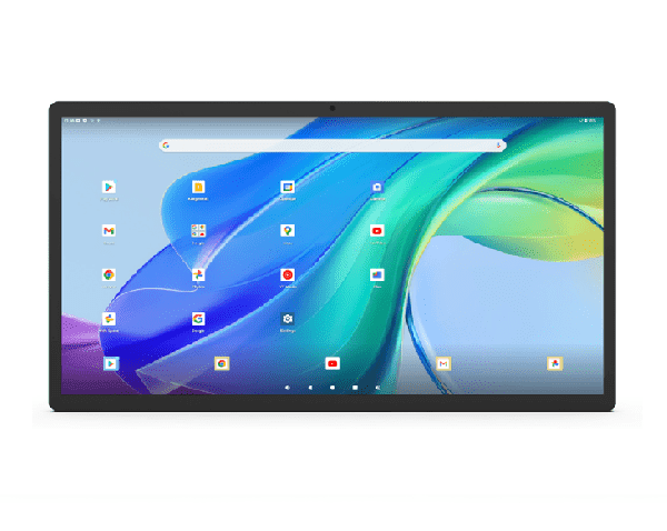 Wide Android tablet home screen with icons