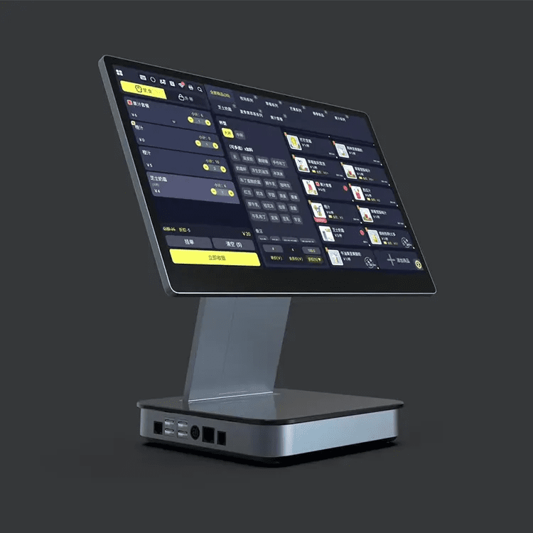 Touchscreen interface on modern computer display. Touchscreen interface on modern computer display.