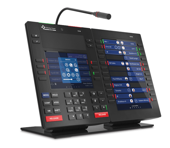 Telephone communication device with multiple buttons.