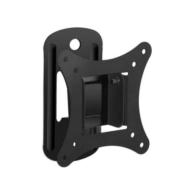 Black wall mount for TV or monitor.