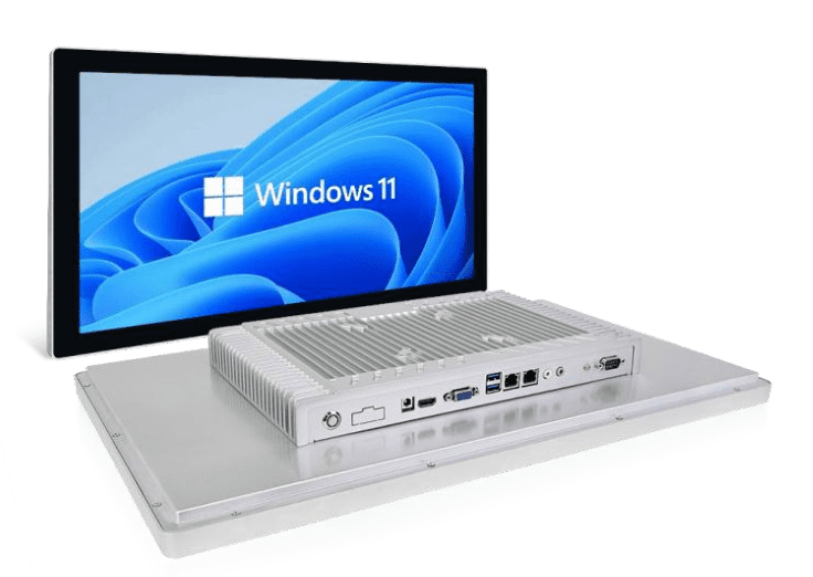 Windows 11 screen with connected hardware. Windows 11 screen with connected hardware.