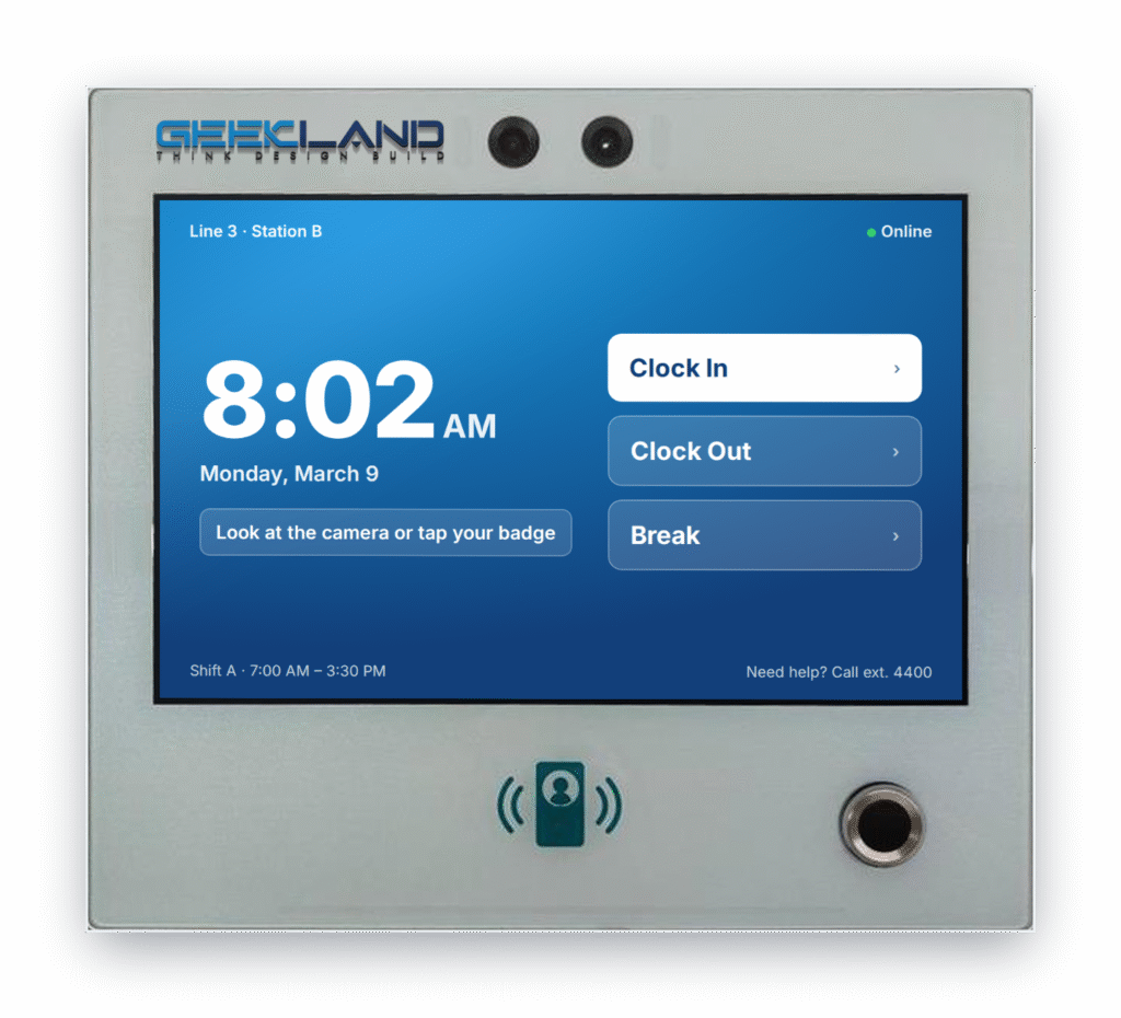 Time clock for OEM