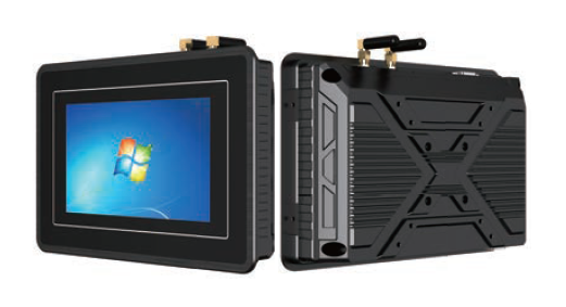 Rugged industrial touchscreen PC with Windows logo